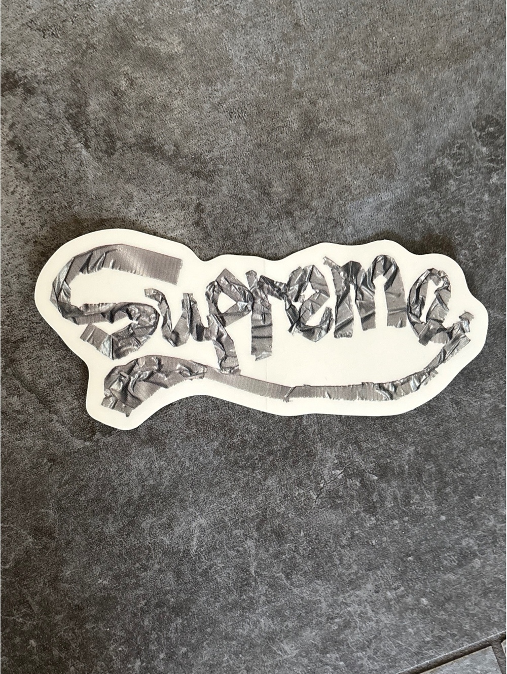 Supreme Duct Tape Cursive Logo Sticker